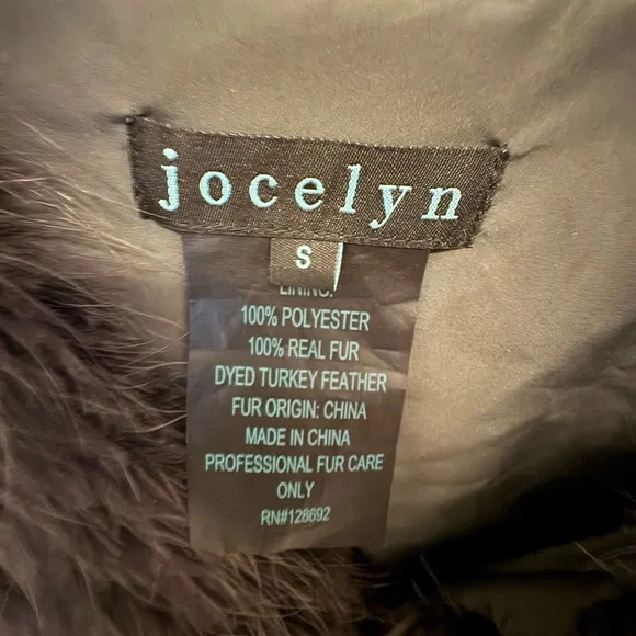 Jocelyn Grey fur jacket size S - Picture 2 of 4